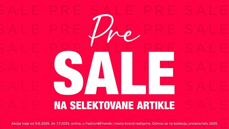 Spremi se za leto uz Fashion Company PRE-SALE gde te čekaju artikli na popustu do 40%