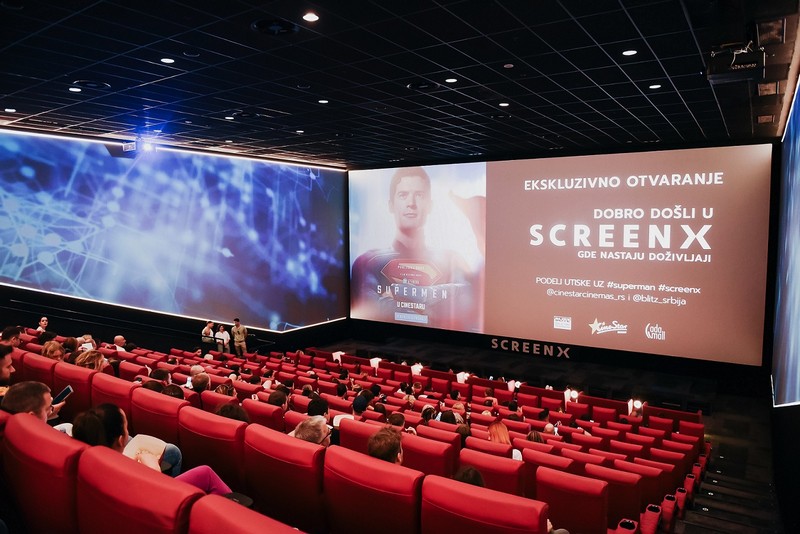 Revolucija u gledanju filmova:  ScreenX stigao u Beograd!