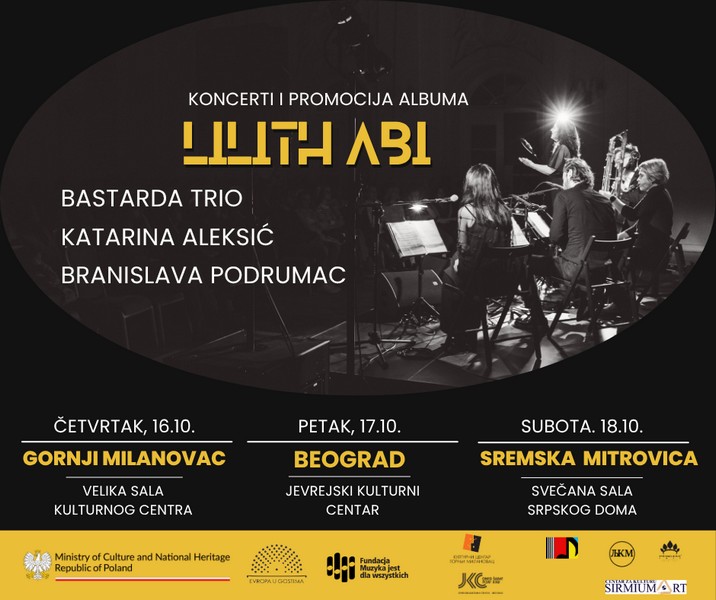 Koncertna promocija albuma LILITH ABI u tri grada u Srbiji uz poljske i srpke umetnike