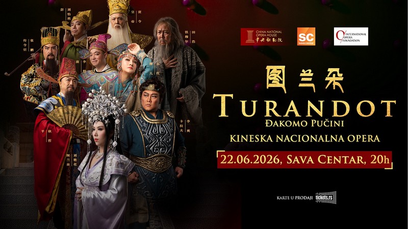 Kineska nacionalna opera sa delom „Turandot” u Beogradu 22. juna 2026.