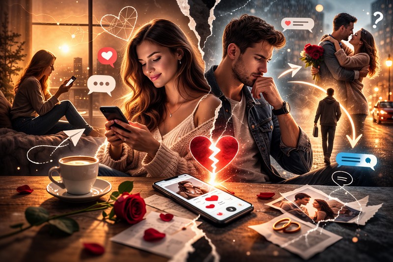 Nasmejan par gleda telefon zajedno – moderne veze u digitalnom dobu