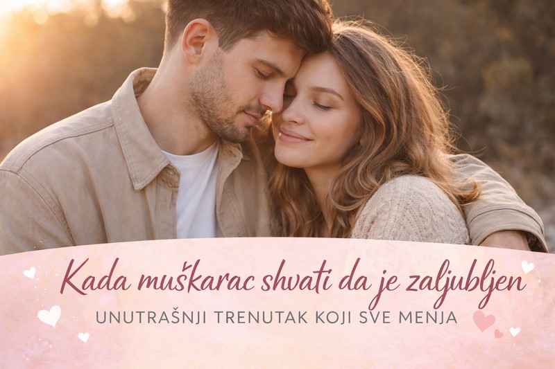 kada muškarac shvati da je zaljubljen