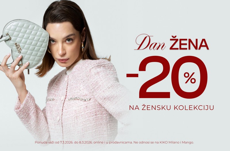 Dan žena popust 20% na žensku kolekciju u Fashion & Friends radnjama