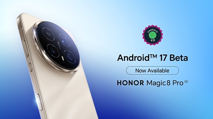 HONOR Magic8 Pro pametni telefon sa Android 17 Beta 3 ažuriranjem prikazan na promotivnoj slici