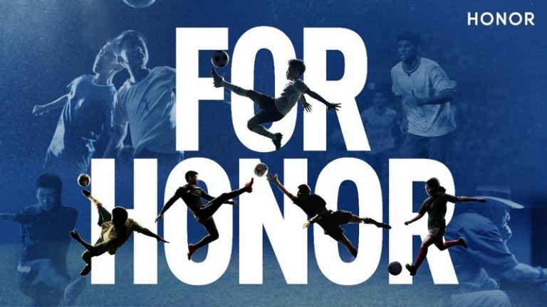HONOR #ForHONOR kampanja – fudbaleri u pokretu uz vizuel koji promoviše HONOR 600 seriju i AI tehnologiju