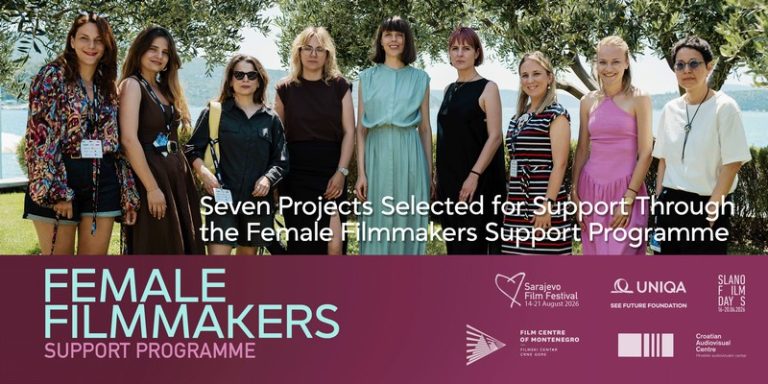 Grupa filmskih autorica na Slano Film Days 2026, učesnice programa podrške filmskim autoricama uz Sarajevo Film Festival i UNIQA SEE FUTURE fondaciju