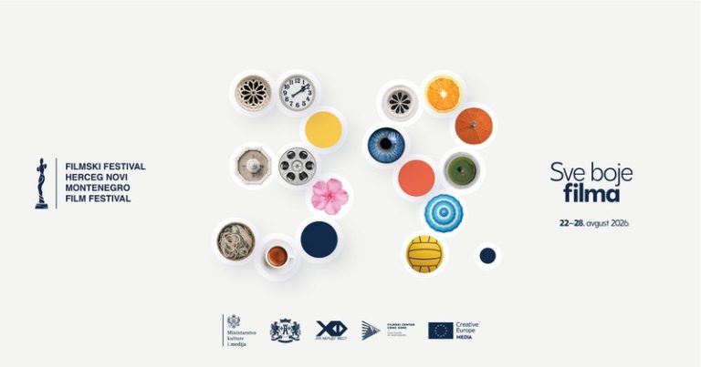 Vizuelni identitet 39. Filmskog festivala Herceg Novi – Montenegro Film Festivala 2026 sa sloganom "Sve boje filma", inspirisan filmskim objektivom, mediteranskim motivima i simbolima Herceg Novog.
