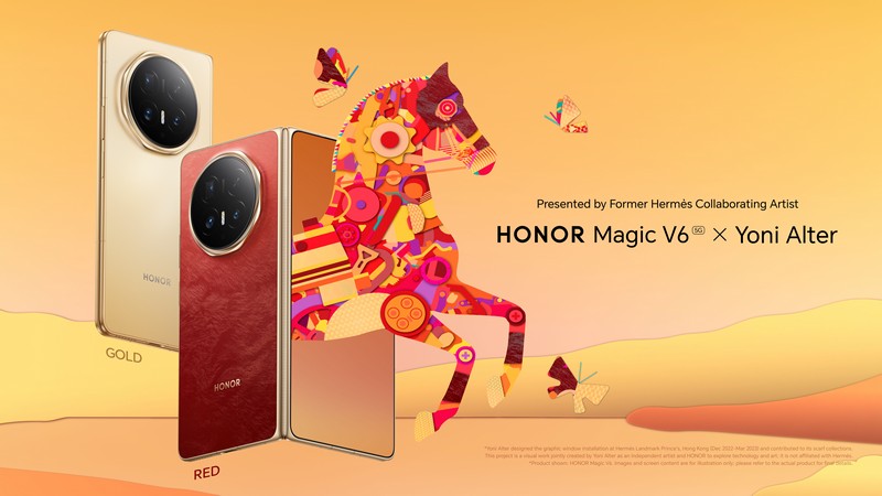HONOR Magic V6 u upečatljivoj crvenoj boji: spoj vrhunskog dizajna, AI tehnologije i umetničke vizije Jonija Altera