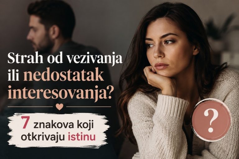 Strah od vezivanja ili nedostatak interesovanja – ilustracija emocionalne distance između muškarca i žene u vezi.