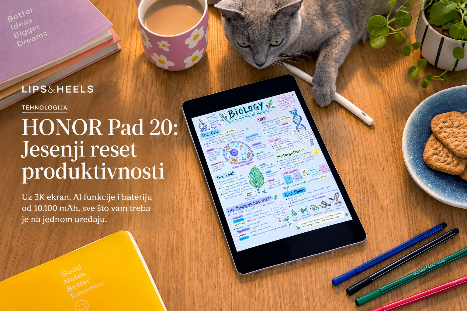 HONOR Pad 20: Jesenji reset produktivnosti uz tehnologiju koja prati svaki deo dana