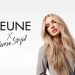 Keune x Romee Strijd kampanja – plavokosa manekenka sa dugom, sjajnom kosom promoviše profesionalne proizvode za stilizovanje kose